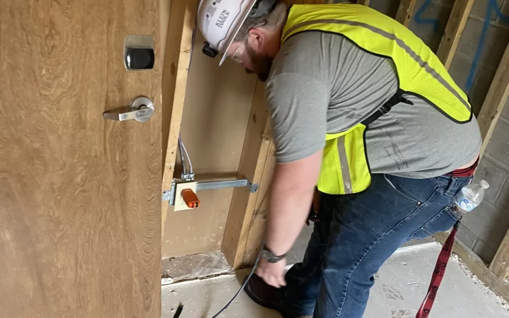 Echols electrician responding to an emergency call